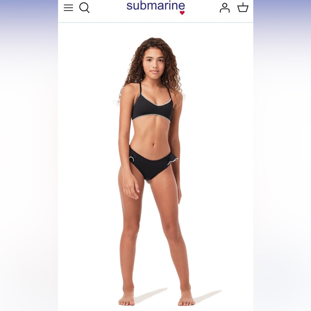 Submarine D-Tails Black Bikini Set